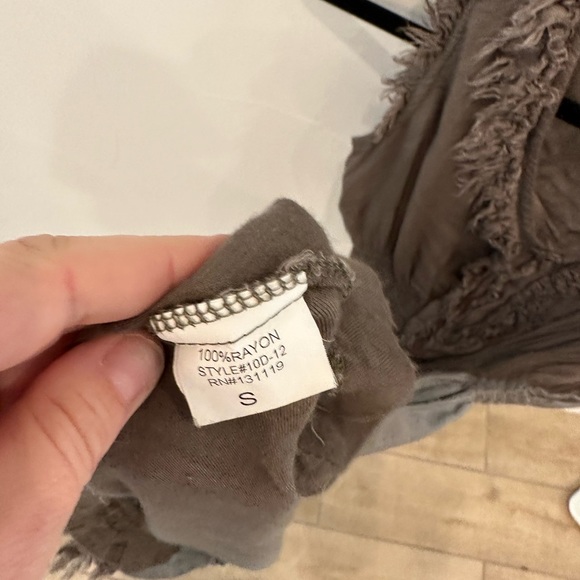 Brown Ruffle Boutique Dress - Small - Picture 5 of 6